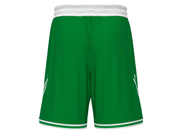 Kansas Basket Eco Shorts GRN/WHT XS Teknisk basketshorts - Unisex 